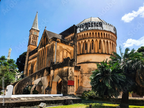 Canvas Print The anglican church in stone town on Zanzibar.
