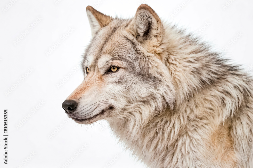 Majestic Profile of a Grey Wolf Majestic Profile of a Grey Wolf