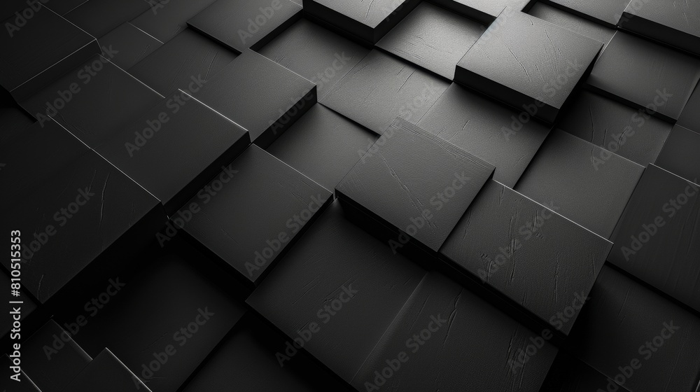 3D rendering of a bumpy surface with randomly sized cuboids. 3D rendering of a bumpy surface with randomly sized cuboids.