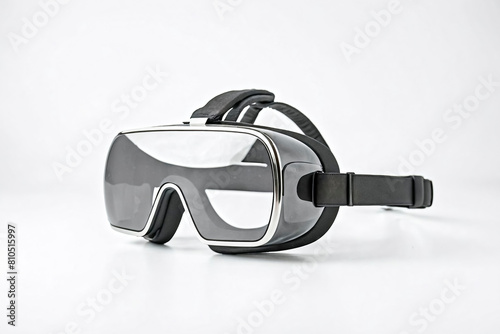 Modern Virtual Reality Headset on White Background