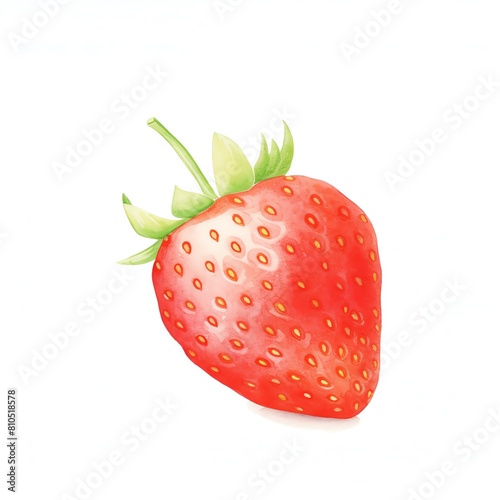 Photo of Juicy Strawberry Joy  Isolated on white background