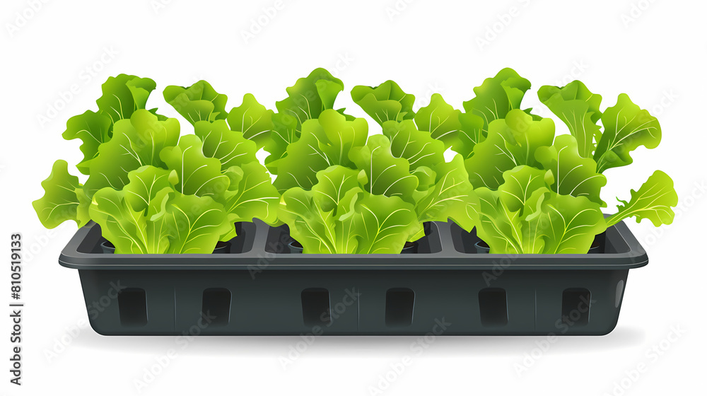 Young cucumber plant with leaves and flowers and buds are growing in greenhouse, power system with control,vector image Young cucumber plant with leaves and flowers and buds are growing in greenhouse, power system with control,vector image