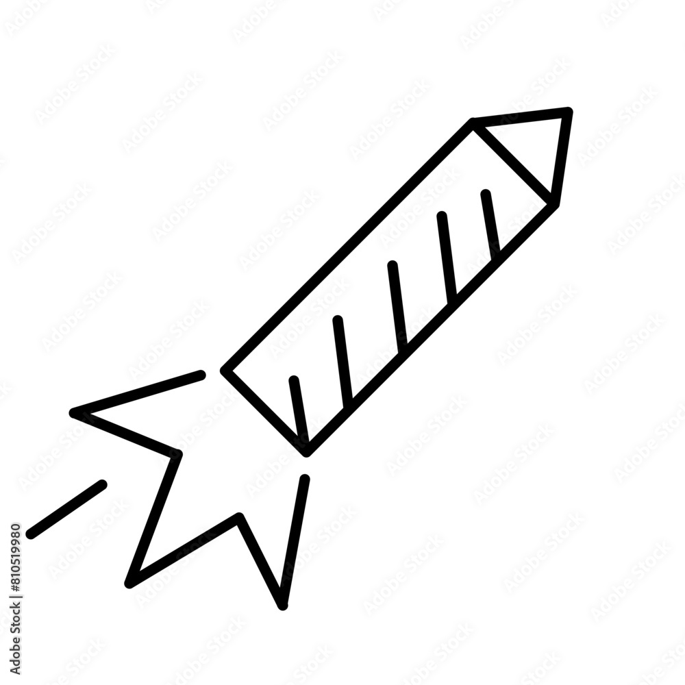rocket fireworks icon isolated on white background rocket fireworks icon isolated on white background