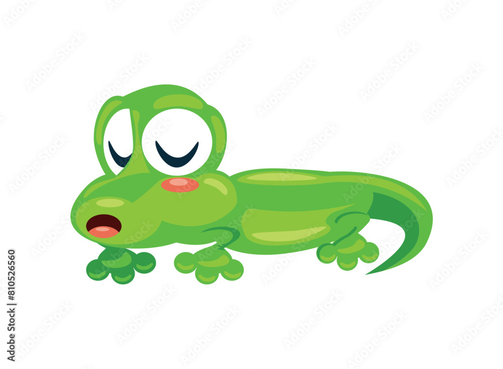 Fototapeta premium lizard mascot cartoon