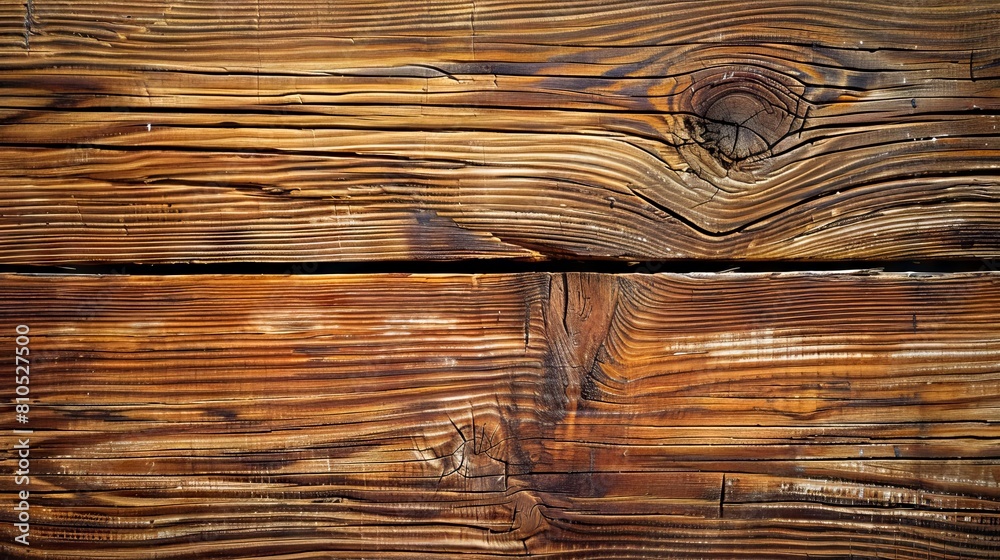 Fototapeta premium A close up of a wooden plank.