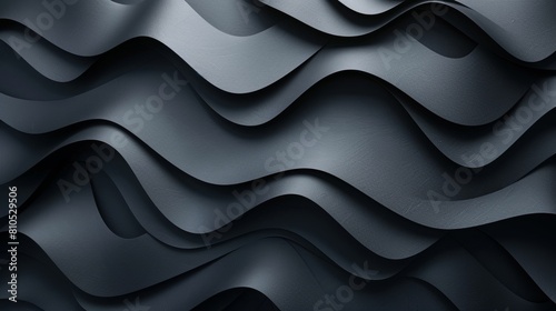 Black metal waves.abstract black background