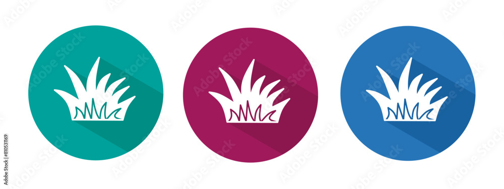 Icon for bush vector illustration in flat. Icon for bush vector illustration in flat.