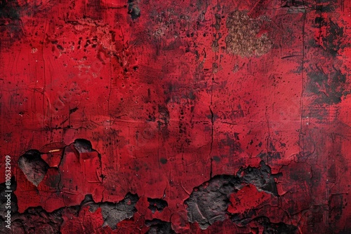 a fiery crimson red cement backdrop, igniting passion and intensity in your visuals.