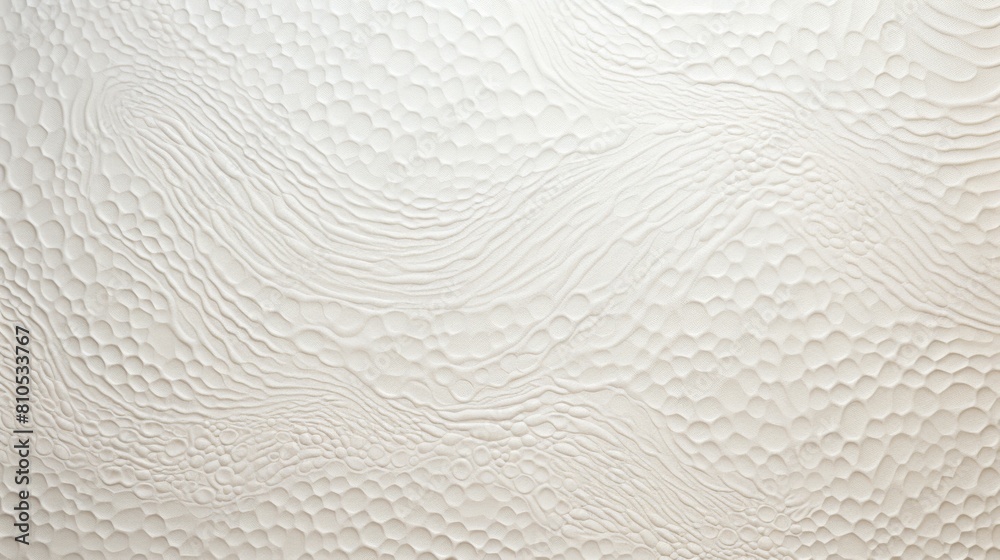 Obraz premium Abstract engraved dots and lines composition, tone-on-tone in white