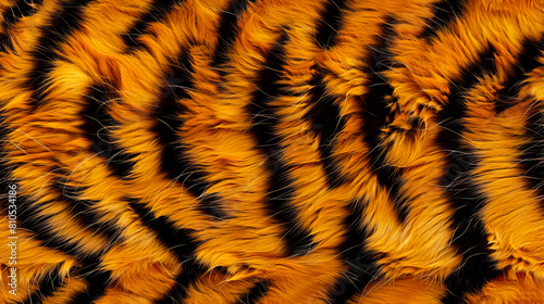 A close up of a tiger fur.