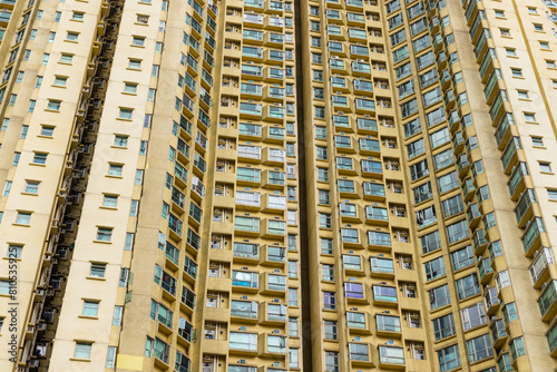 Hong Kong apartment building facade