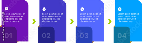 Timeline infographics for process flow chart, infographic element