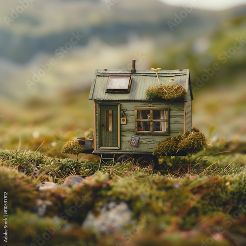 Charming Tiny House in a Lush Green Landscape