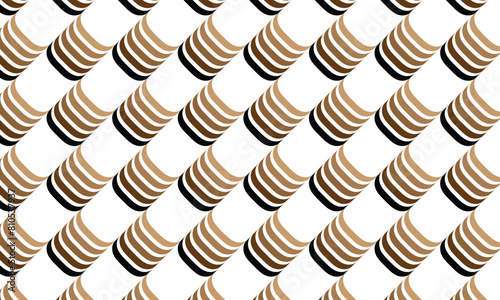 abstract simple diagonal black brown bracket pattern.