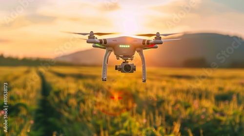 Innovative agricultural drones monitoring crop health