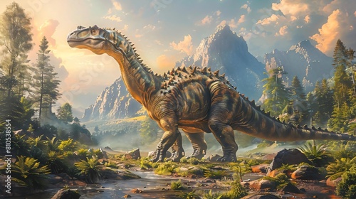 Discuss the paleoenvironment in which the newly discovered dinosaur species likely lived photo