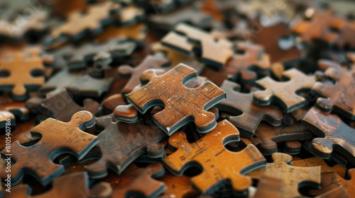 Puzzle pieces symbolizing strategic problemsolving in business
