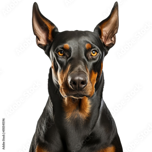 A Doberman Pinscher is a large, muscular, and agile dog that is often used as a guard dog. It is a loyal and protective companion that makes a great family pet.