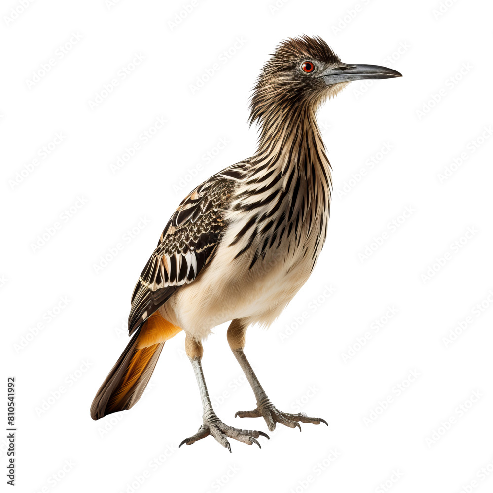 Obraz premium A roadrunner is a ground-dwelling bird found in the deserts of the southwestern United States and Mexico.