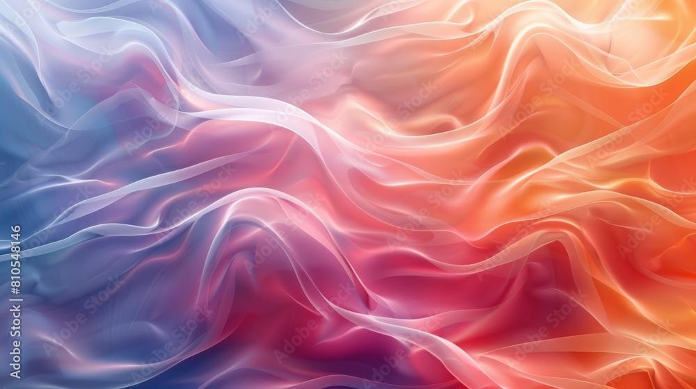 The image is a colorful abstract painting. It has a wave-like pattern, with bright red, orange, yellow, green, blue, and purple colors. The image is a colorful abstract painting. It has a wave-like pattern, with bright red, orange, yellow, green, blue, and purple colors.