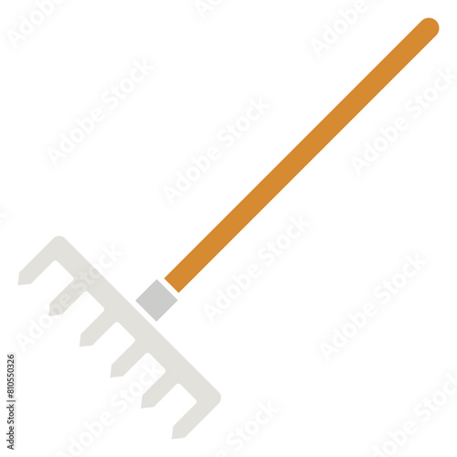 illustration of a pitchfork gardening equipment