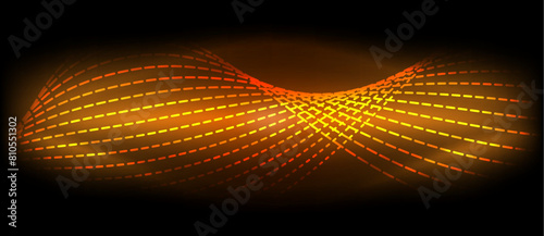 A mesmerizing pattern of orange and yellow dots resembling a macro photography of a terrestrial plant, set against a black background, representing symmetry and harmony in nature