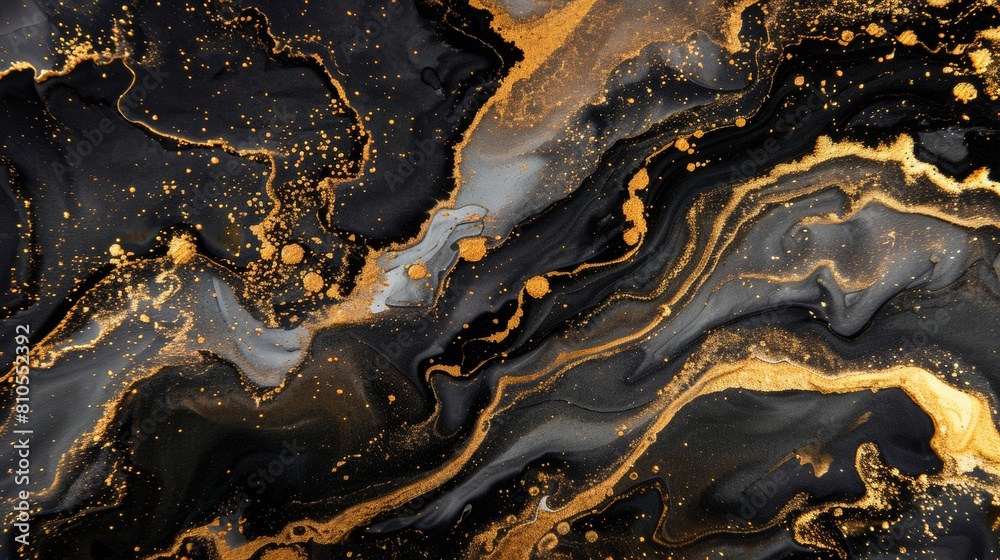 Fototapeta premium Fluid Elegance: Sophisticated Alcohol Ink Creations