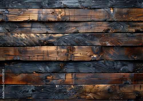  A photorealistic closeup of burnt wood. Created with Ai