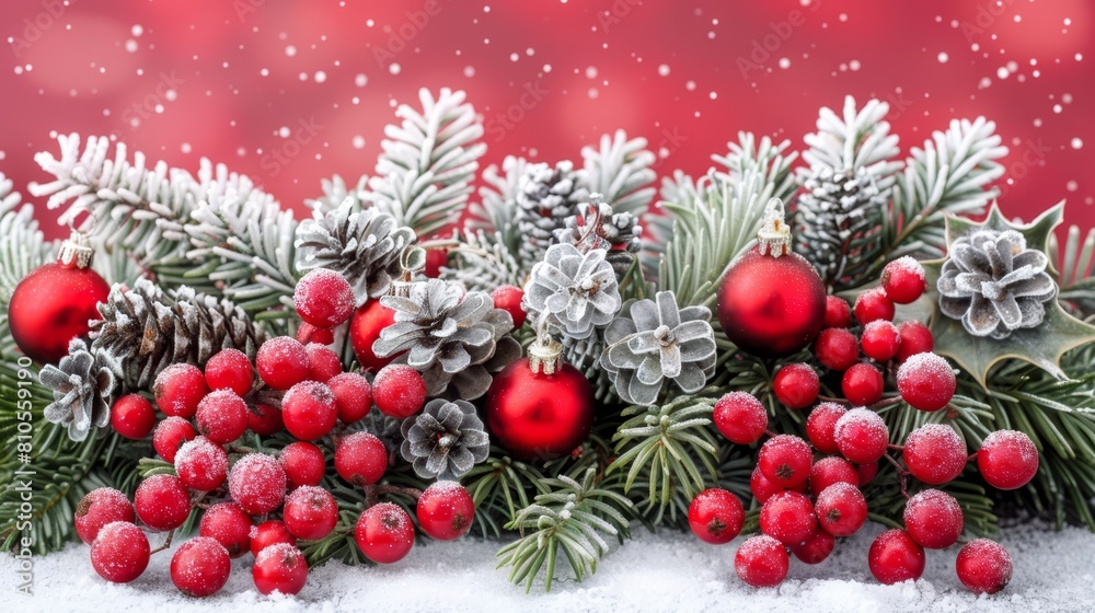 A collection of pine cones atop a snow-piled mound, adjacent to evergreen leaves likewise encased in snow A collection of pine cones atop a snow-piled mound, adjacent to evergreen leaves likewise encased in snow