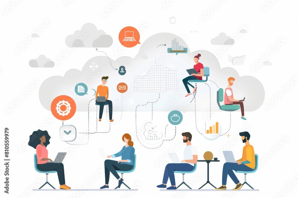 Corporate cloud security utilize cloud technology graphics in servers, group work and computing in secure cloud infrastructures Corporate cloud security utilize cloud technology graphics in servers, group work and computing in secure cloud infrastructures