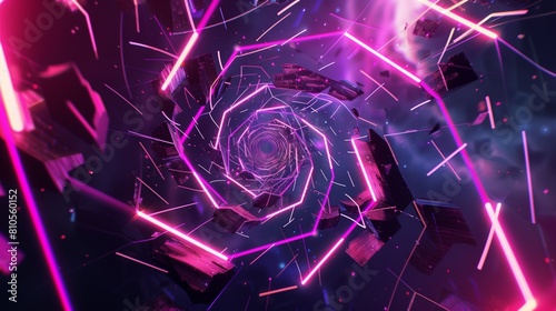 abstract background with glowing lights