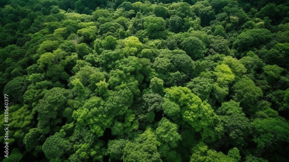 Lush green forest canopy