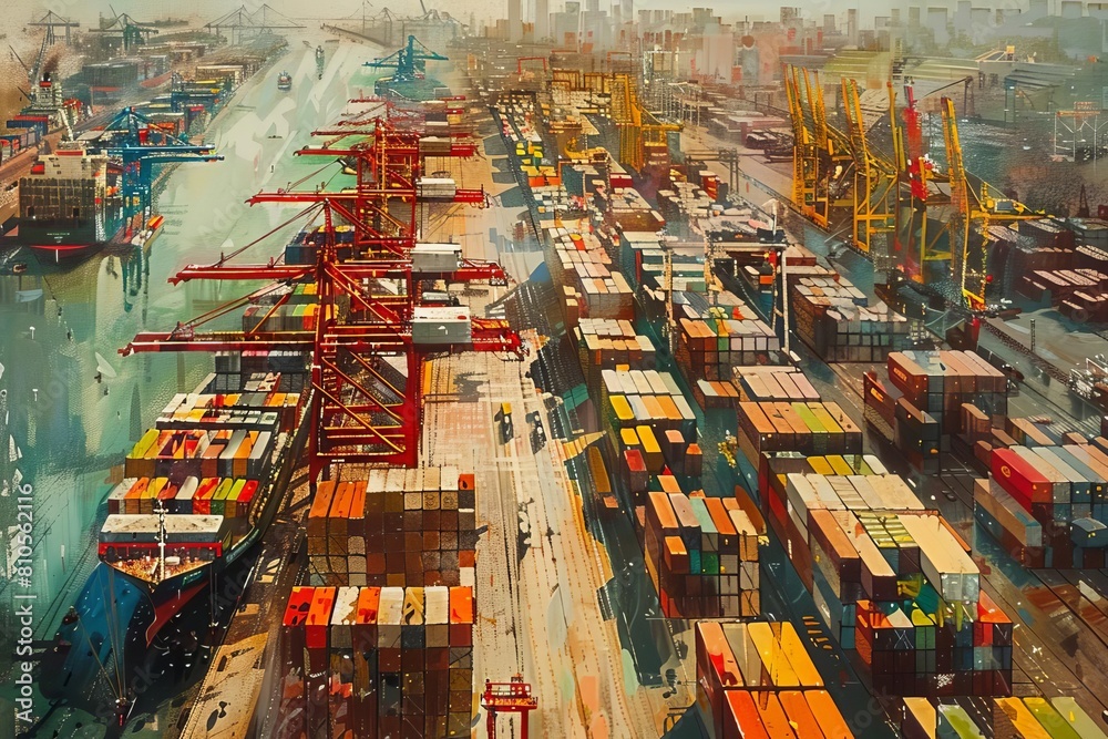 Illustrate how global trade flows through the worlds largest shipping ports