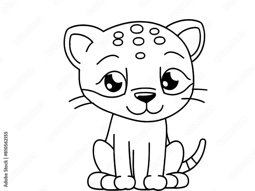 Fototapeta premium illustration of a deer baby