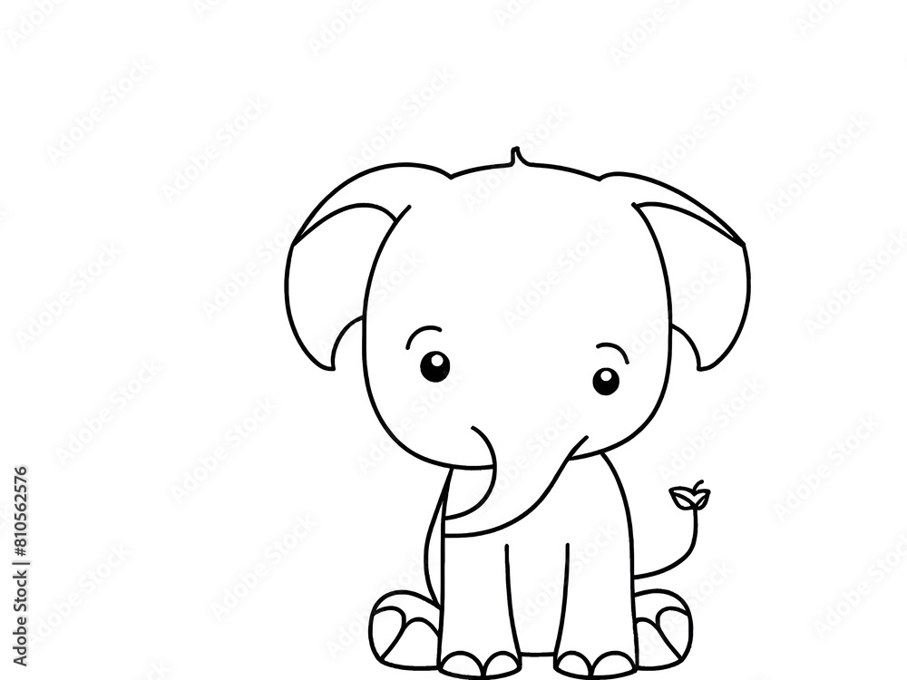 baby elephant vector illustration baby elephant vector illustration