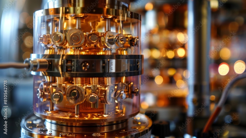 the quantum computer's core, showcasing its intricate design the quantum computer's core, showcasing its intricate design