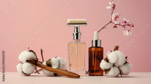 Safety razor shaving brush bottle of cosmetic product