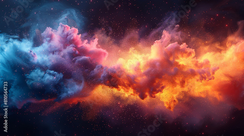 Colorful explosion background © avivmuzi