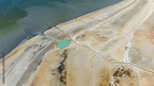 Fototapeta Naklejka Na Ścianę i Meble -  Aerial view of Burdur Lake, Burdur Turkey.