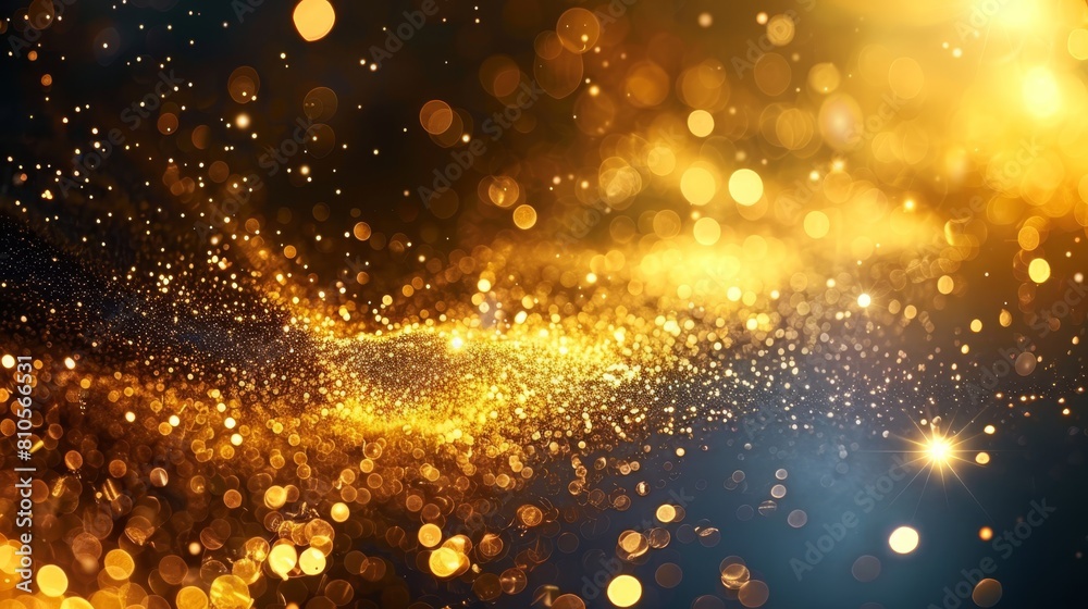 Fototapeta premium Two overlapping yellow and black images – one in focus, the other slightly blurred