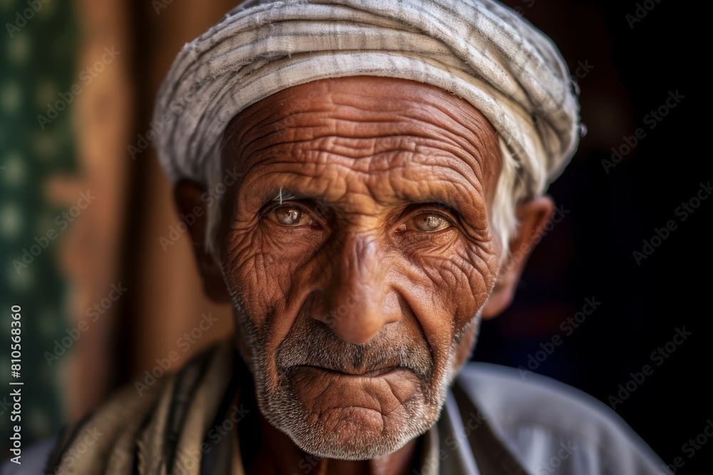 Weathered face of an elderly man Weathered face of an elderly man
