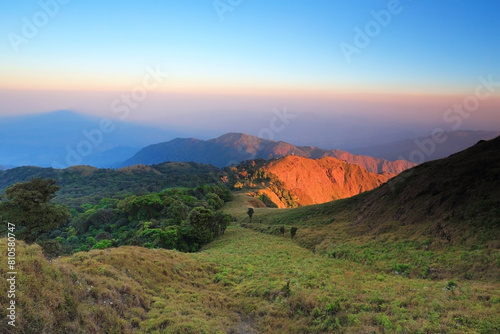 Mulayit Taung  the highest peak of the DKBA Karen Buddhist Autonomous Region in Myawaddy Province  Union of Myanmar. 