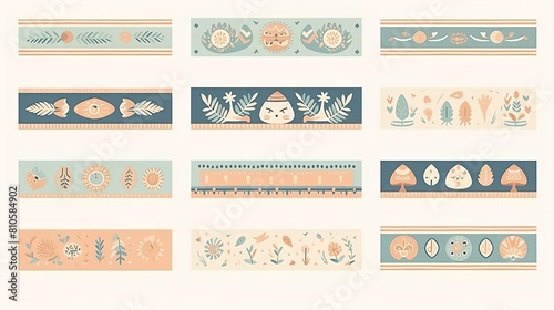 washi tape collection with various patterns © Jeannaa