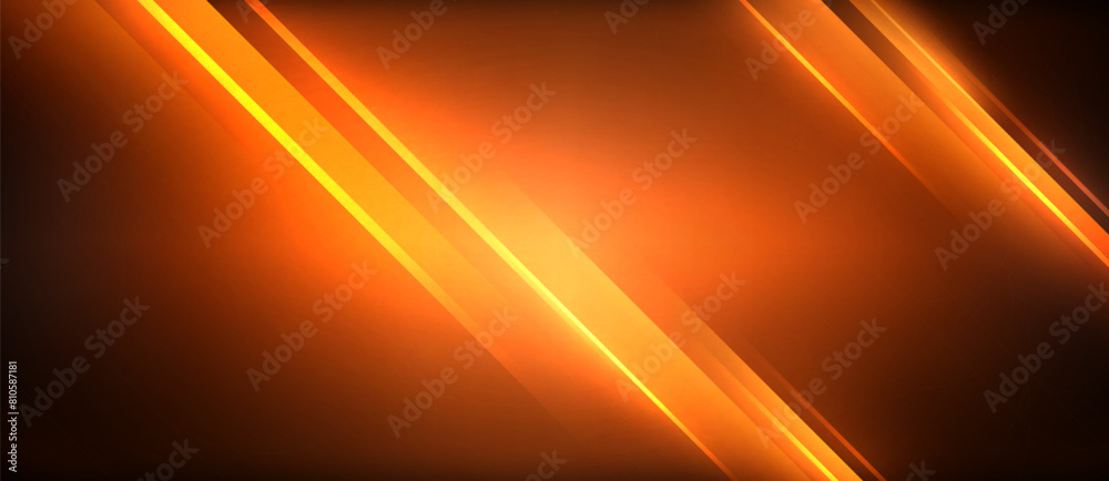 The dark background with amber and orange lines resembles automotive lighting. The gaslike tints and shades create a heatfilled space, like a fiery horizon in the sky with lens flare The dark background with amber and orange lines resembles automotive lighting. The gaslike tints and shades create a heatfilled space, like a fiery horizon in the sky with lens flare