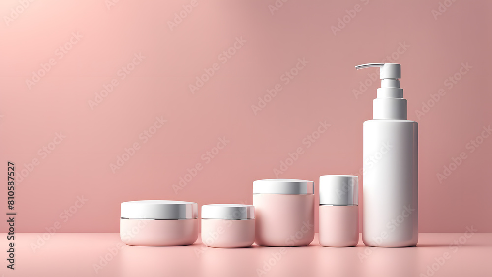 a group of bottles with a lot of creams a group of bottles with a lot of creams