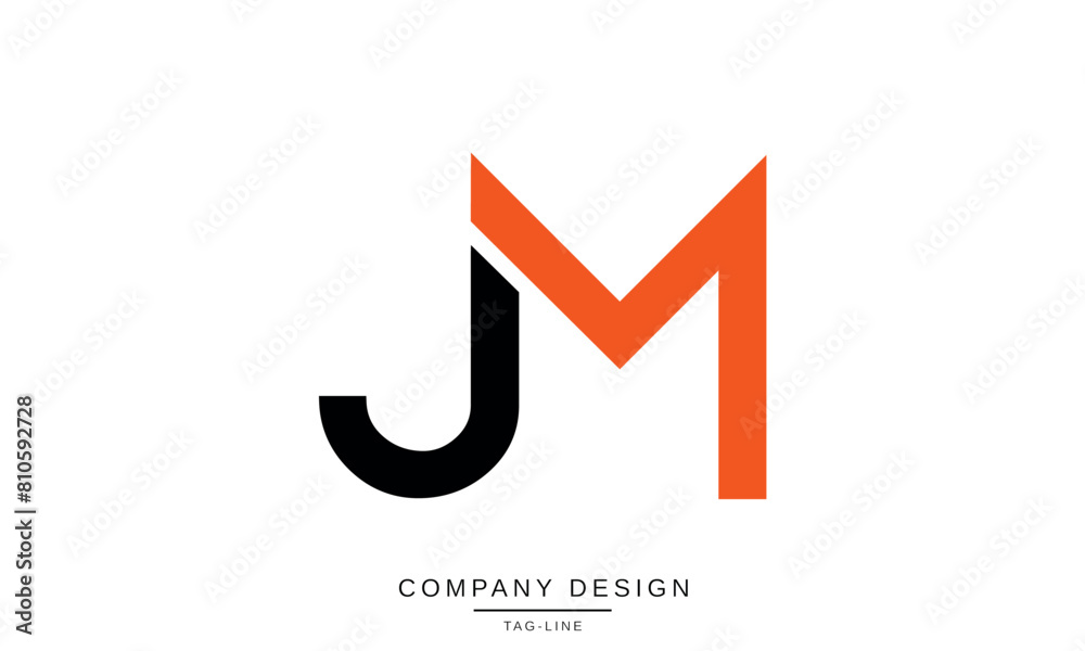 JM, MJ Abstract Letters Logo Monogram design Font Icon Vector Initials JM, MJ Abstract Letters Logo Monogram design Font Icon Vector Initials
