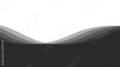 Gray wave background vector image for wallpaper or backdrop