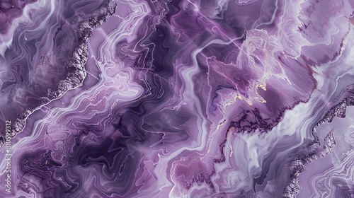 Purple Hues: A Marble Symphony
