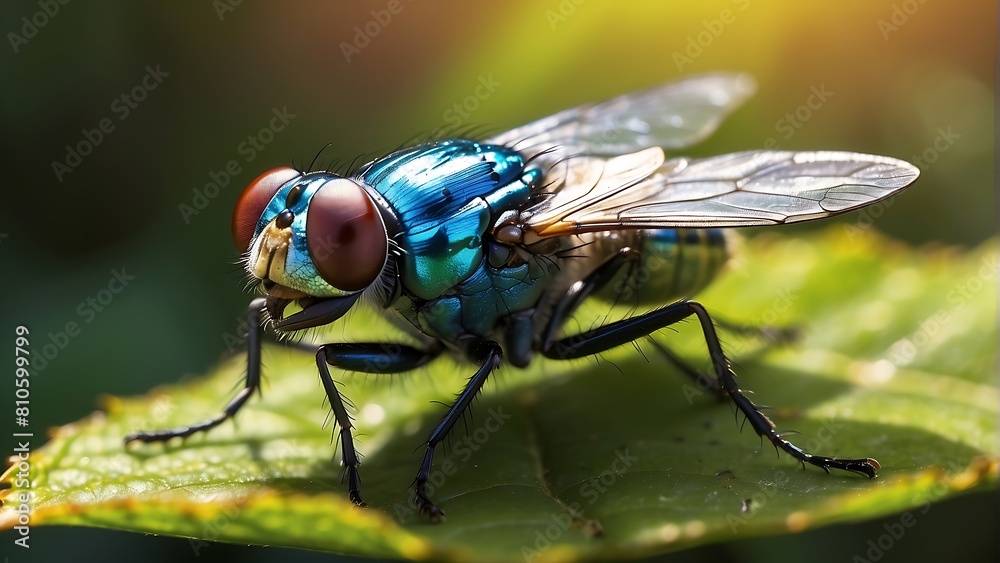 Sunlit Encounter The Intricacies of a Fly's World Sunlit Encounter The Intricacies of a Fly's World