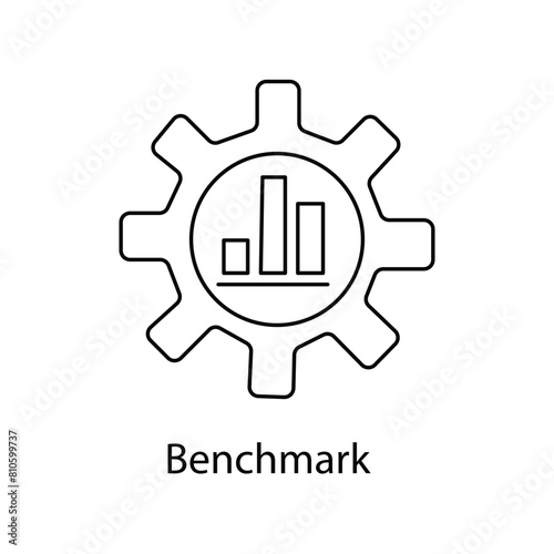 Benchmark Vector Icon Design Icon symbolizing the concept of benchmarking.